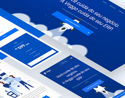 VIRGGO – Space Website animation blue clean erp landing page responsive responsive design rocket rockets site space spaced ui ui ux vector vectors web design webdesign website website design