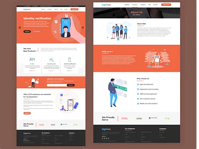 Digital Company Home page company website design home page home page design home screen landing page