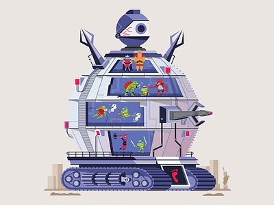 Technodrome Terror technodrome teenage mutant ninja turtles tmnt tmnt in time turtles in time