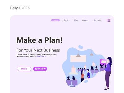 Daily UI 005 design flat illustration ui web website