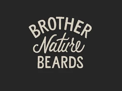 Brother Beard Beards Logo beards branding brother nature beards design drawing hand drawn illustration joe horacek lettering little mountain print shoppe logo type typography