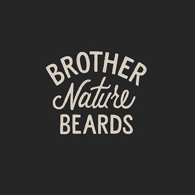 Brother Beard Beards Logo beards branding brother nature beards design drawing hand drawn illustration joe horacek lettering little mountain print shoppe logo type typography