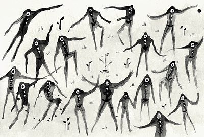 Ritual de Aluxes aluxes animation character design design fantasy graphicdesign illustration ink maya mexico nature spirits