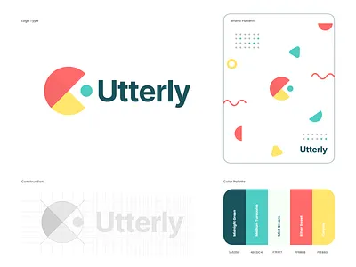 Utterly Branding brand design branding color color palette colorful draw idea illustraion leaderboard logo logodesign logos logotype marketing pencil art sketch typogaphy ui ux vector