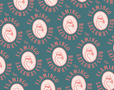 Lazeaway Club Badge badge bird branding design flamingo graphic graphic design icon illustration lettering logo logo design logo design branding logo designer restaurant retro type typography vintage