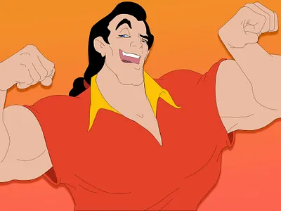 Pentool Art anime beauty and the beast bodybuilder character design disney pentool drawing villain