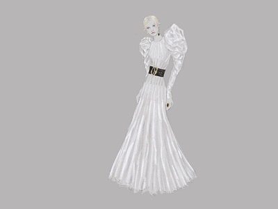 Alexander McQueen 02 alexander mcqueen character costume fashion fashion illustration illustration illustrator line art portrait