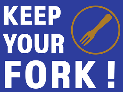 Keep Your Fork digital design illustrator typography