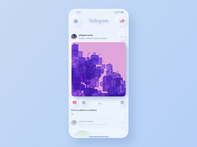 Instamorph app clean concept figma gui instagram interface ios minimalistic neumorphic neumorphism sketch social ui uidesign ux white