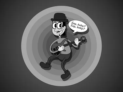 Les Claypool art blackandwhite cartoon character dark design drawing illustration les claypool sketch