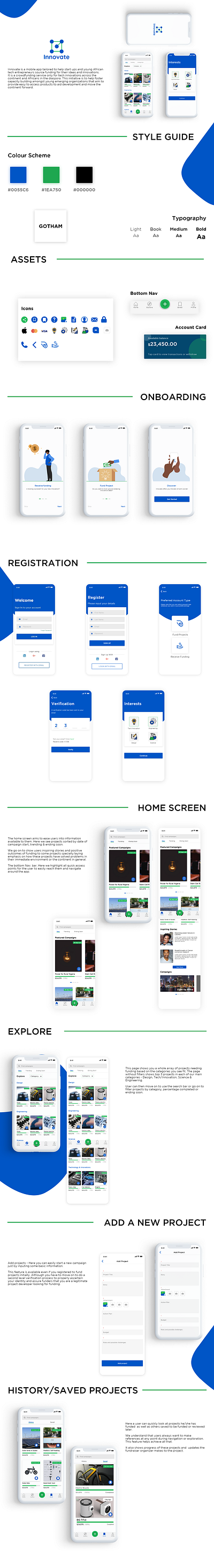 Innovate app design icon illustrator minimal typography ui ux website