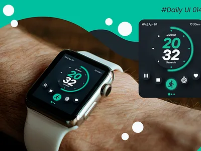 Daily UI #014 - Countdown Timer app daily 100 challenge dailyui dailyui014 design smartwatch ui ui design ux uxdesign