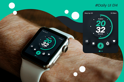 Daily UI #014 - Countdown Timer app daily 100 challenge dailyui dailyui014 design smartwatch ui ui design ux uxdesign