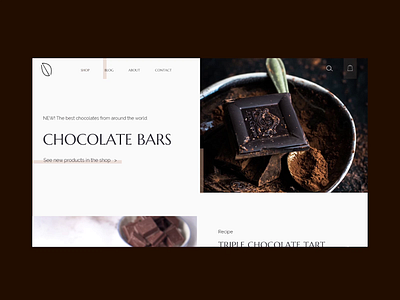 Challenge 30/30 animated ui animation blog challenge chocolate chocolate bar concept daily challange motion shop ui ui design