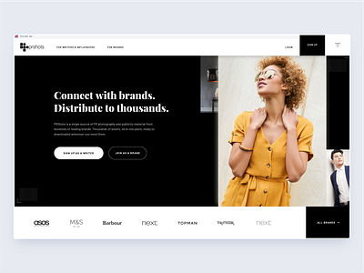 PR shots - platform design app brand design fashion ui ux web