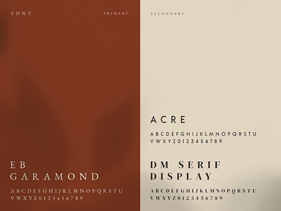 Font - Complete Cafe Brand Identity acre alphabet typography brand identity brand identity design branding branding design cafe branding cream garamond primary rust secondary serif typeface type typo typogaphy typography vintage visual design visual identity