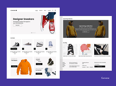 Landing page for an e-commerce figma landing page uiux user interface design web design