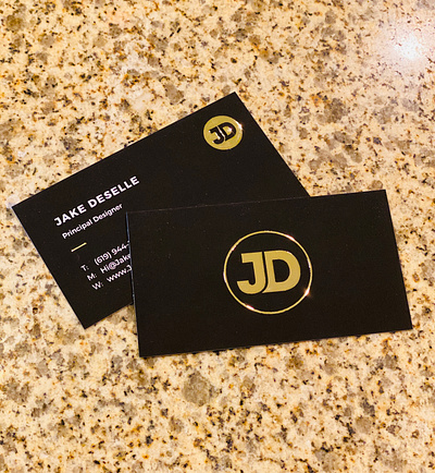 Jake Deselle - Business Card branding business card design icon illustration logo minimal typography