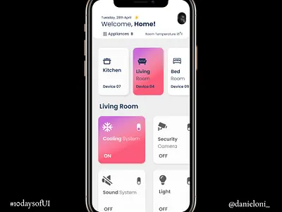 Smart Home App design ui ux