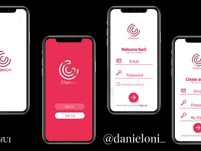 Chanson Music App ui ux