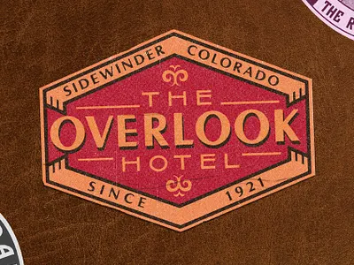 The Overlook Hotel hotel label lettering lisbon luggage nevesman portugal shining sticker the shining type vintage