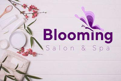 Bloomin Salon Spa - Logo Design Deck animated logos custom logo designs design illustration logo logo design company logo design services logo designers