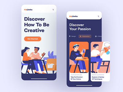 Online School Website - Mobile Version app design education app educational illustrations intellectual ios mobile mobile app online course online school school shakuro ui ux