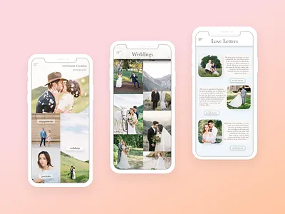 Wedding Photography mobile interface adobe adobe xd branding create creative direction creative director design designchallenge mobile mobile design mobile ui photography branding ui ux uxdesign uxdesigner uxui