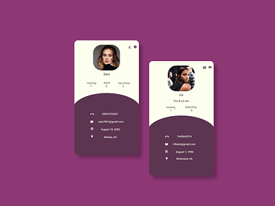 Daily UI 006 User profile app daily 100 challenge dailyui userprofile