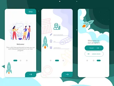 Onboarding UI - Mobile app app design application design dribbbleweeklywarmup flat illustration mobile ui onboarding onboarding screen top trend trending ui uidesign uiux ux uxdesign xddailychallenge