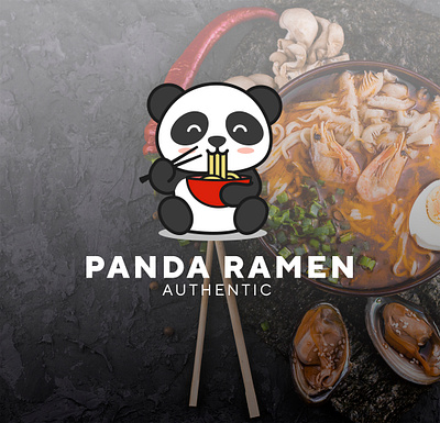 Panda Ramen Logo Logo Design Deck animated logos custom custom logo designs design illustration logo logo design company logo design services logo designers