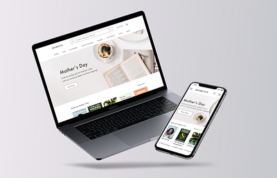 Bookstore Concept - Responsive Web Design branding color design figma project responsive typography ui web design