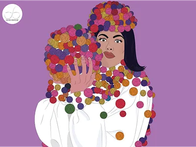 DRAG 2 animation art branding design flat icon illustration illustrator portrait vector