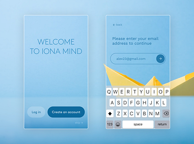 Concept onboarding app onboarding