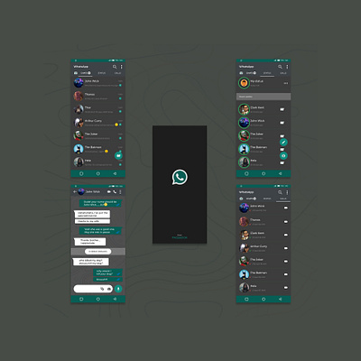 WhatsApp UI redesign agile calls chat dailyui design thinking empathy green product design redesign status update ui uiux ux uxui whatsapp