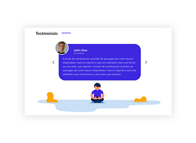 DAY 039 - TESTIMONIALS branding design flat illustration minimal ui ux vector web website