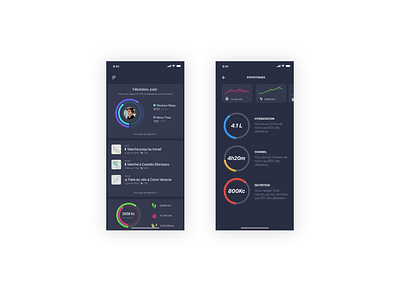 DAY 041 - WORKOUT TRACKER app design flat illustrator minimal type ui ux vector web