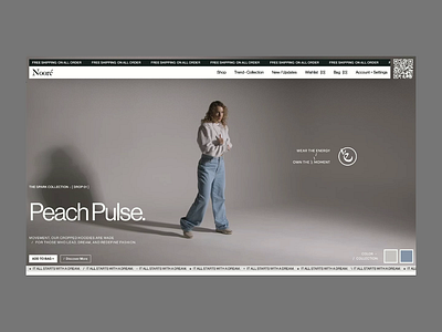 Fashion E-Commerce landing Page Design design dribbble ecommerce fashion fashionui figmadesign landing landingpage minimaldesign modernui responsivedesign shopifydesign shopping trending ui uiux userexperience visualdesign website woocommerce