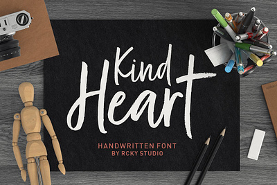 Kind Heart Font Duo app branding brush design elegant flat font font design fonts handlettering handletters handmade script typeface typogaphy