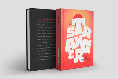 The Stranger Book Cover Design book book cover book cover design bookcover bookcoverdesign print typogaphy