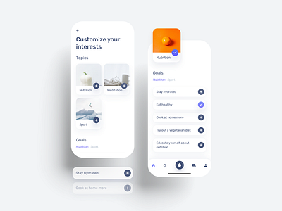 .he Mobile App — Categories app categories customization design mindfulness mobile product design ui ux