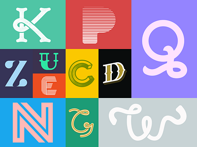 Letter Favourites 36daysoftype alphabet letterforms logo type typography vector