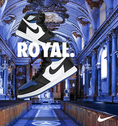 Jordan 1 Royal Toe branding design digital art jordan layers logo typography