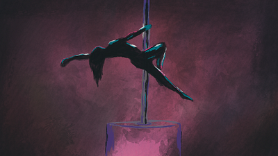 Dance dancing dark design night procreate stripper workinprogress