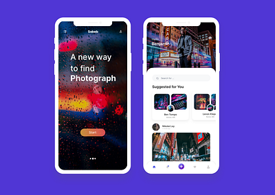 Sabeb App app branding colorful design design flat minimal text design ui ux web