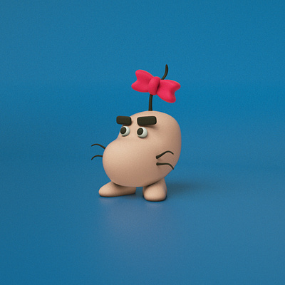 MR SATURN 3d character character design cinema 4d cute earthbound fan art illustration kawaii mother mr saturn nintendo render