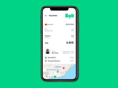 In-app invoice app bolt dailyui design flat invoice minimal mobile product recipe redesign ui ux