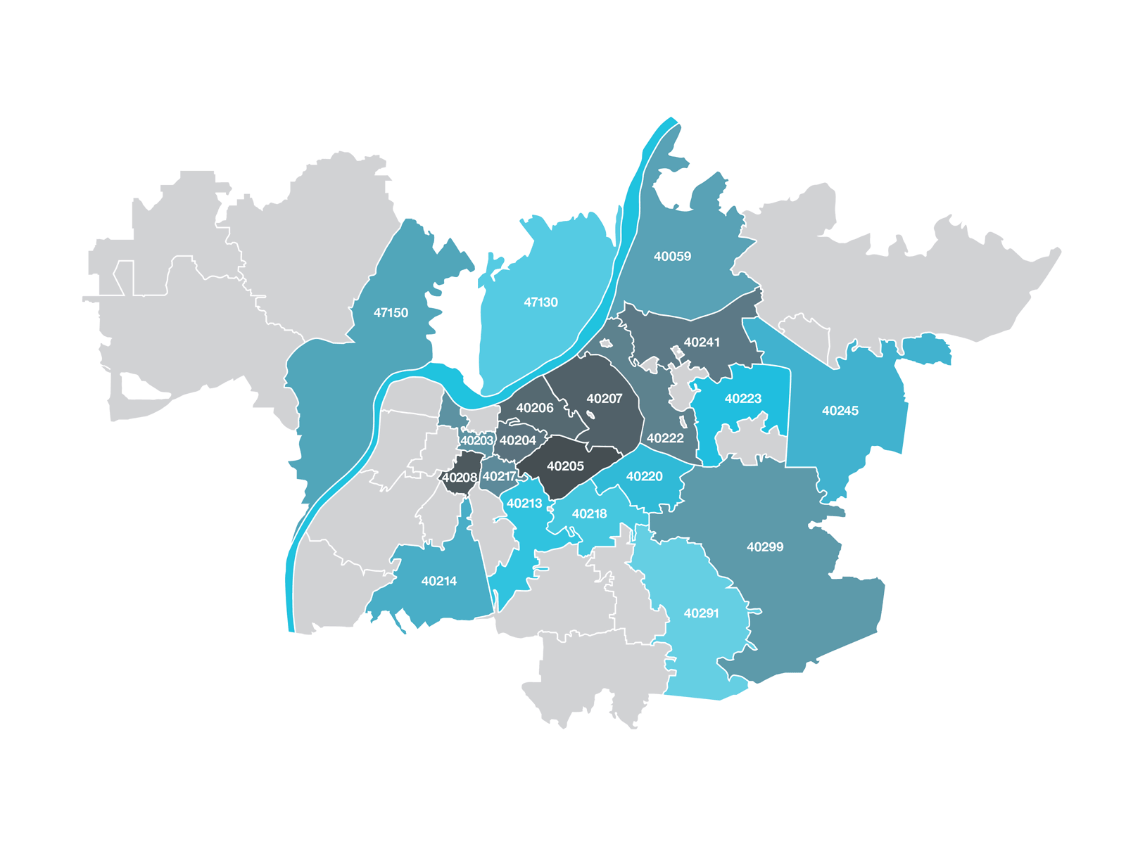 Zip Code Maps data data visualization dataviz infographic map ui mapdesign maps