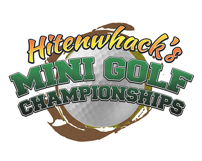 Hitenwhack's Mini Golf branding business golf graphic design joke logo sports