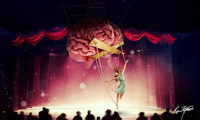 Control adobe stock art artwork brain composite composite image composites concept control dancer digital digital art photoshop puppet stage surreal surrealist